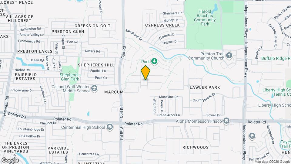 7849 Piedmont Ave Map and Location Details