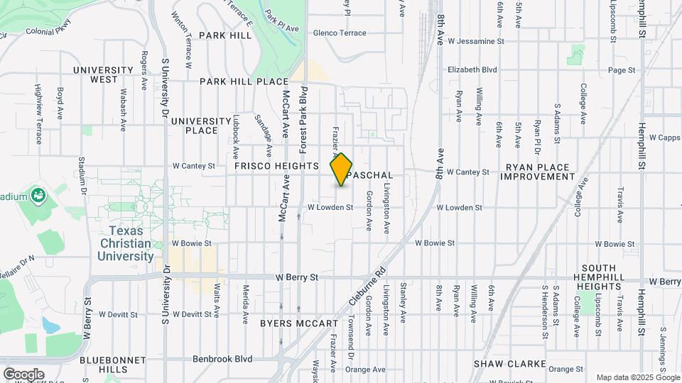 2821 Frazier Ave Map and Location Details