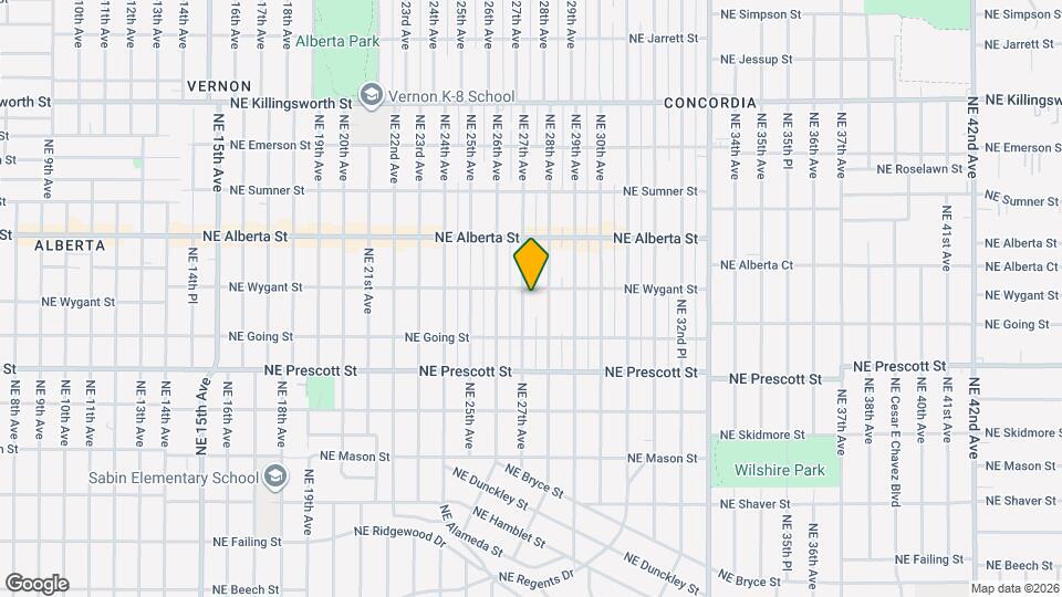 4728 NE 27th Ave Map and Location Details