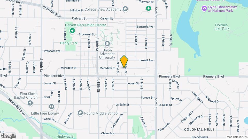 4201 S 52nd St Map and Location Details
