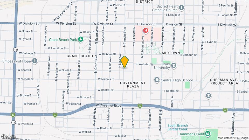 1104 N Campbell Ave Map and Location Details