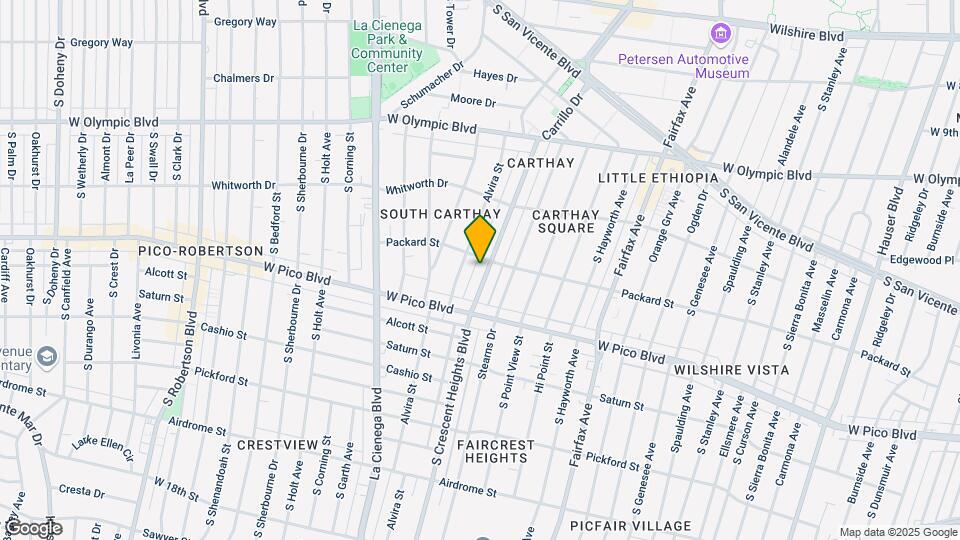 1211 S Crescent Heights Blvd Mapa y Detalles de la Ubicación