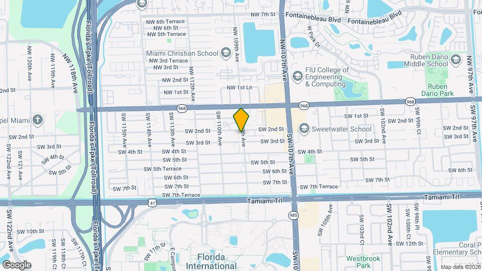 10902 SW 2nd St Map and Location Details