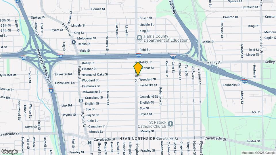 801 Woodard St Map and Location Details