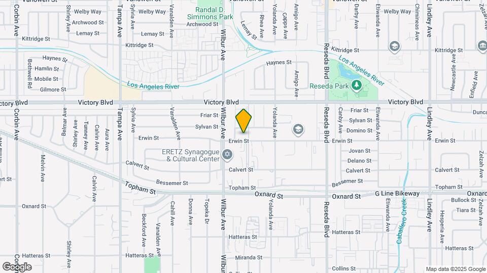 18821 Erwin St, Unit Unit3a Map and Location Details