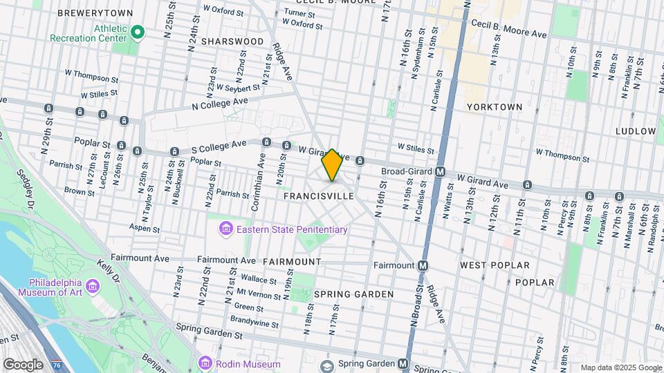 1744 Vineyard St Map and Location Details