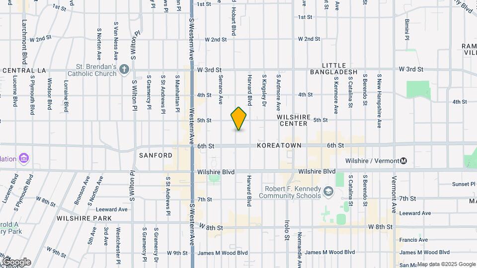 532 S Hobart Blvd Map and Location Details