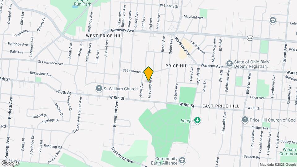 855 Academy Ave Map and Location Details