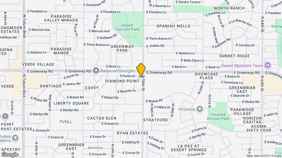 15213 N 55th Way Mapa y Detalles de la Ubicación