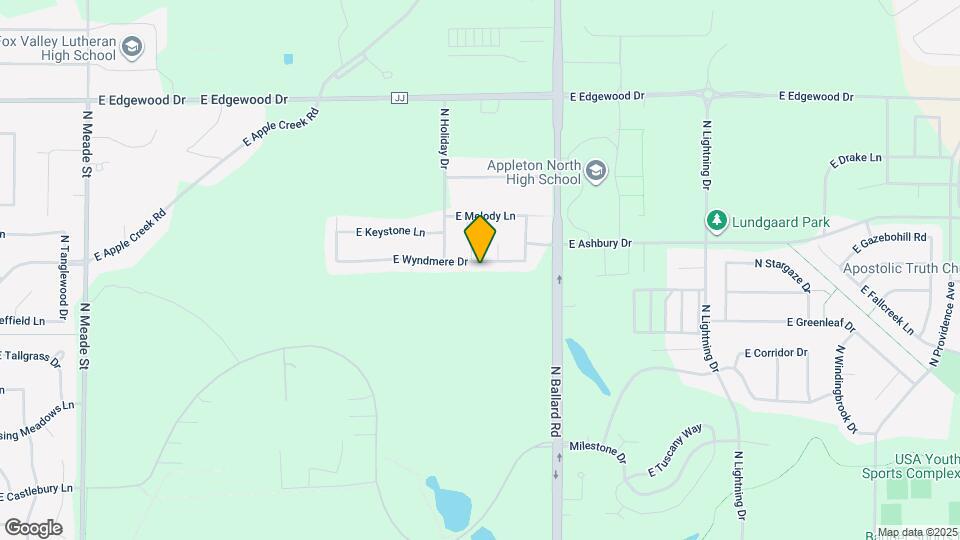 1701 E Wyndmere Dr Map and Location Details