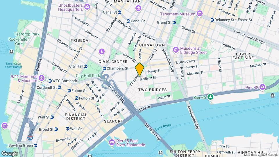 35 Madison St Mapa y Detalles de la Ubicación