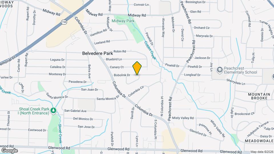 3221 Bobolink Dr Map and Location Details