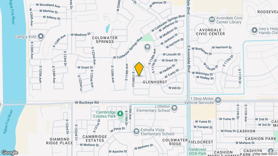11871 W Hadley St Map and Location Details