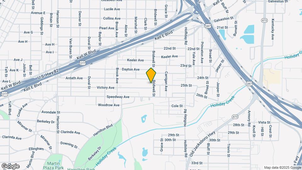 2406 Bridwell St Map and Location Details