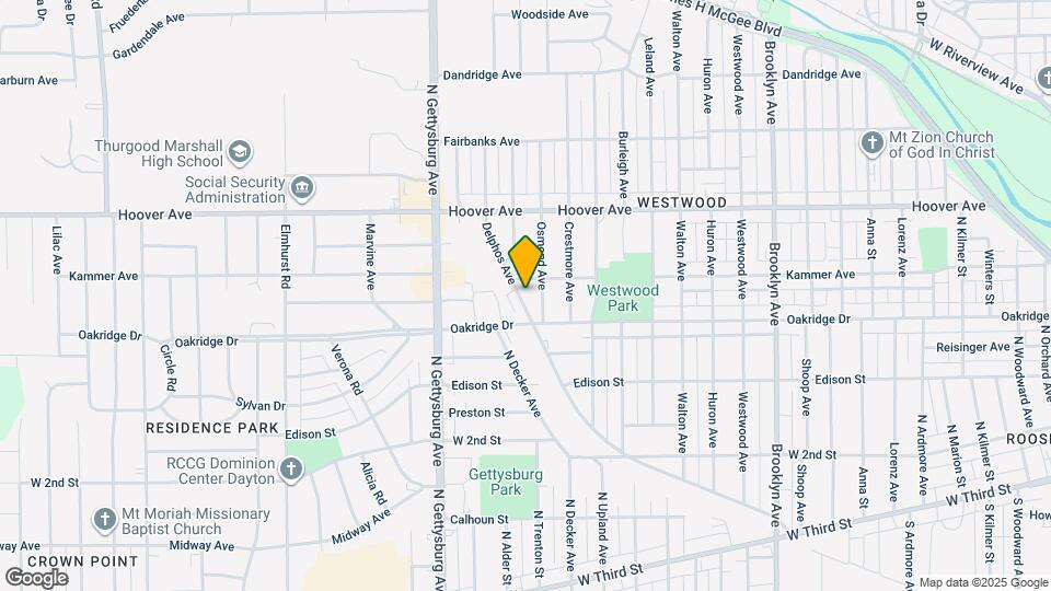 3829 Delphos Ave Map and Location Details