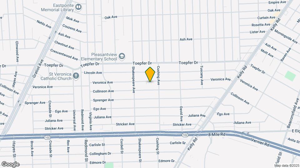 16814 Veronica Ave Map and Location Details