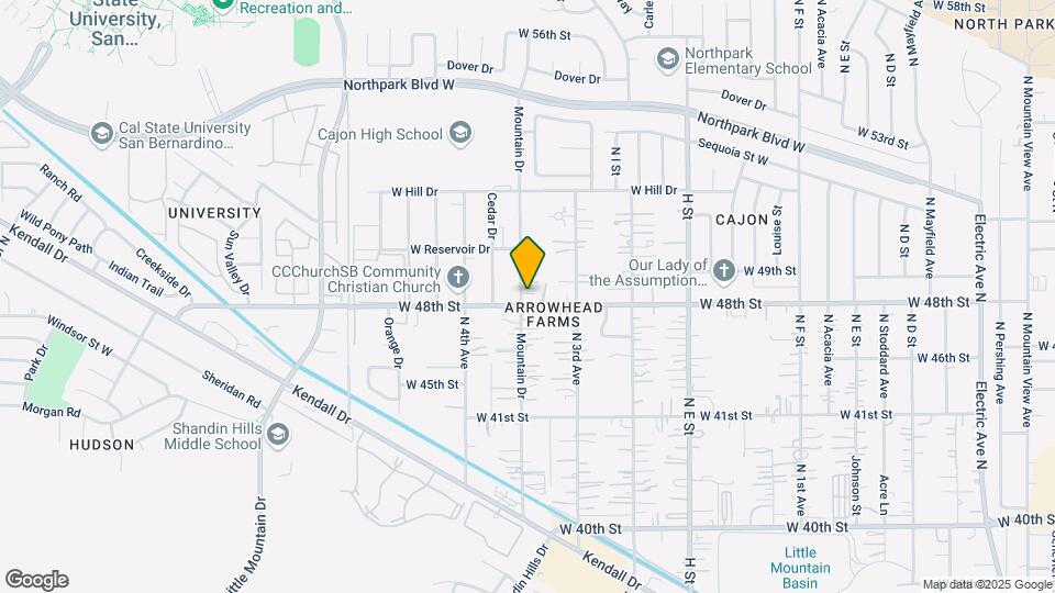 1074 W 48th St Map and Location Details