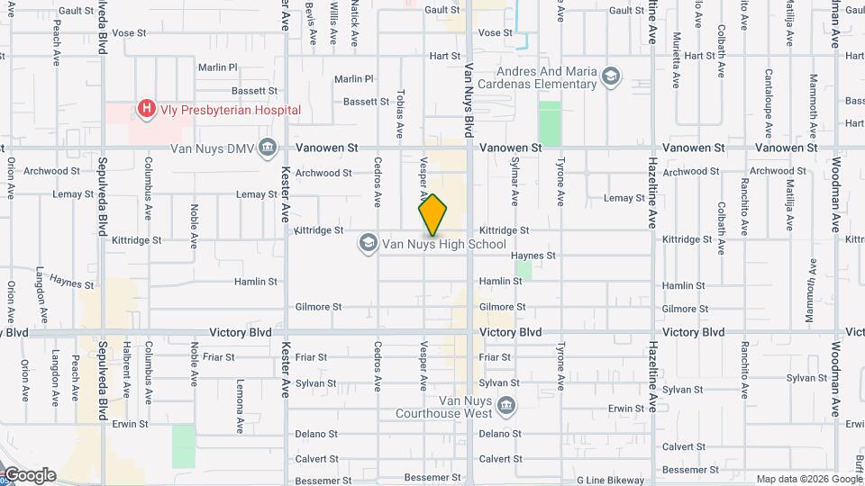 14548 Evan Way Mapa y Detalles de la Ubicación