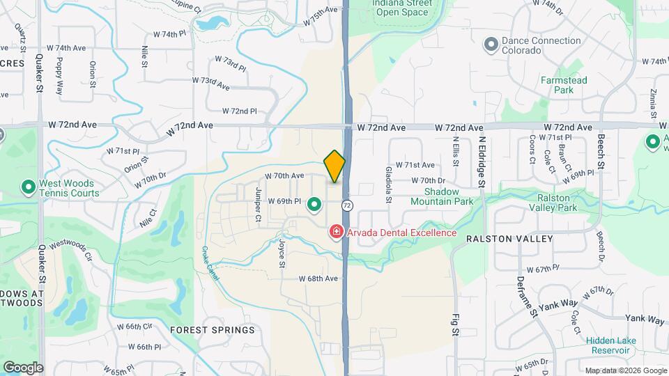 15312 W 69th Dr Map and Location Details
