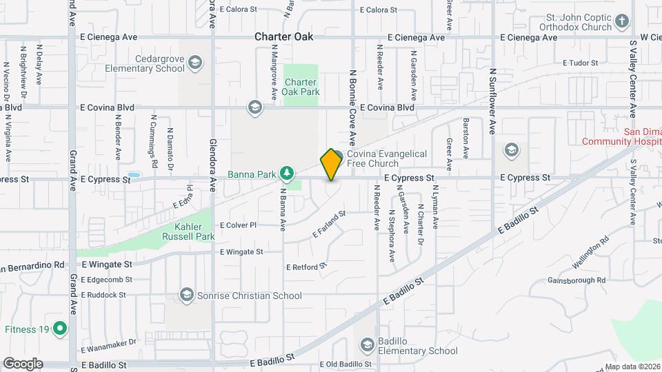 858 N Darfield Ave Mapa y Detalles de la Ubicación