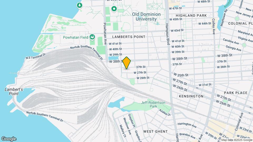 1436 W 27th St Map and Location Details