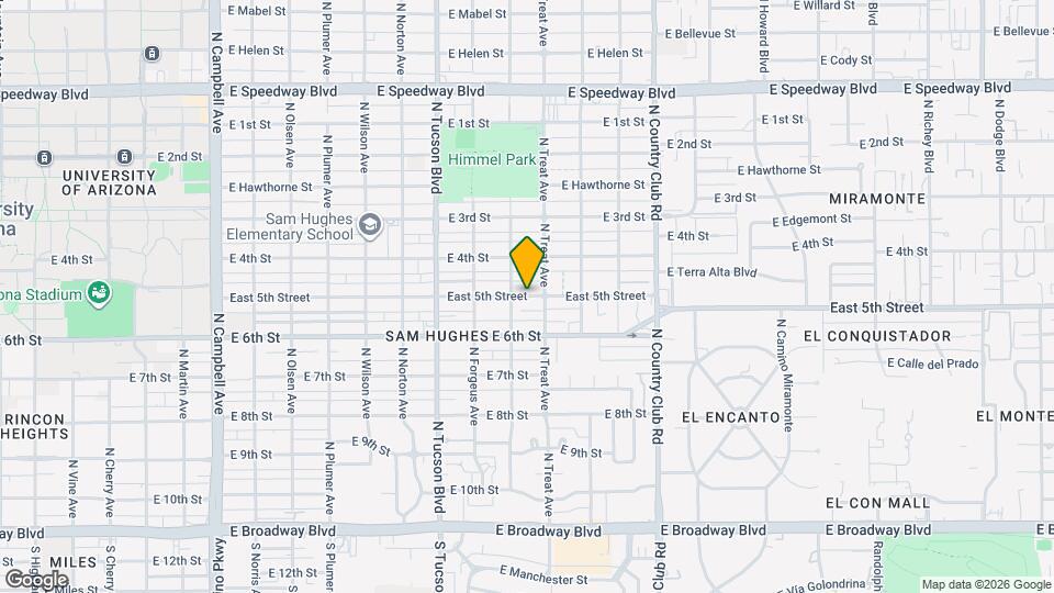 2722 East 5th Street Mapa y Detalles de la Ubicación