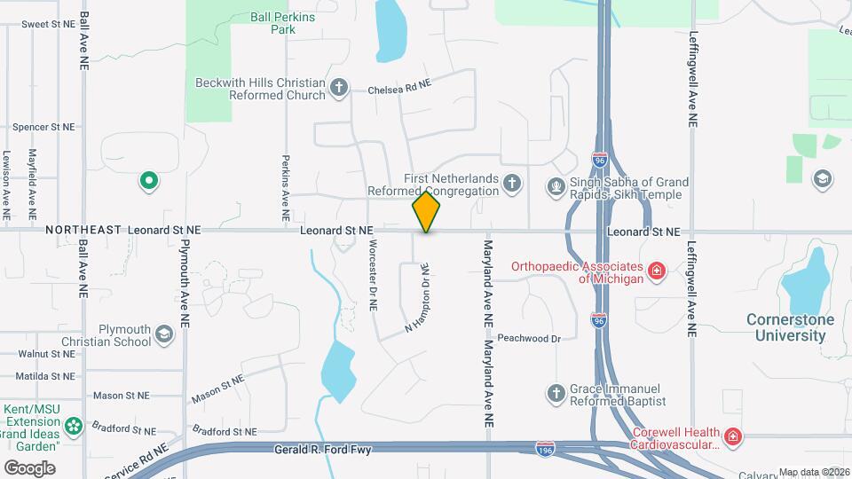 2260 Leonard St NE Map and Location Details