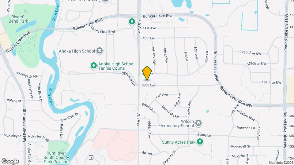 729 38th Ave Map and Location Details