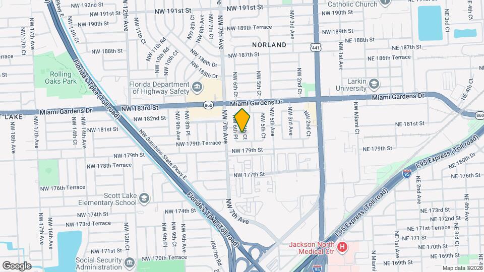 17950 NW 6th Ct Map and Location Details