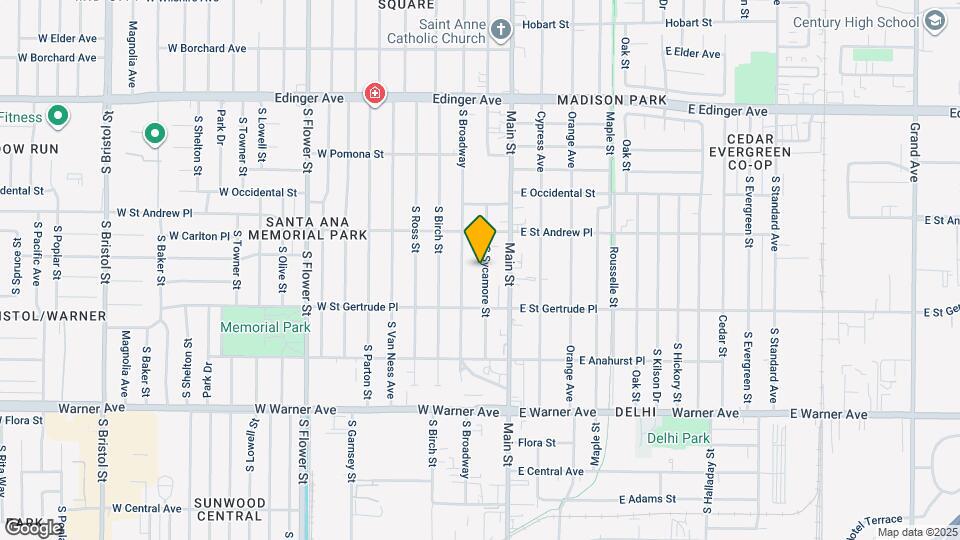 2038 S Sycamore St Map and Location Details