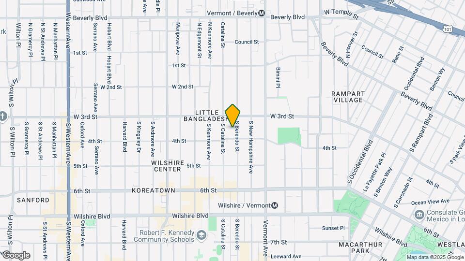 335 S Berendo St Map and Location Details