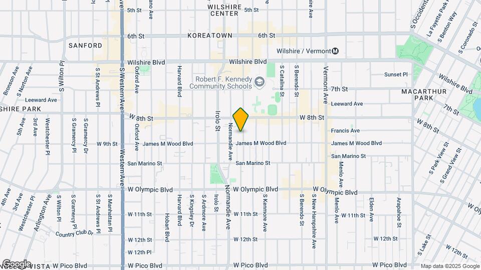 843 S Mariposa Ave Map and Location Details