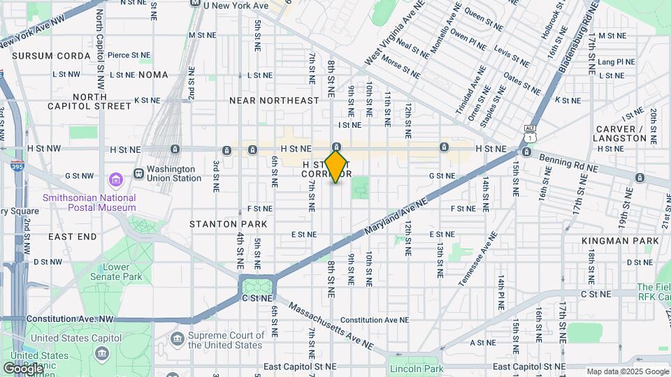 633 8th St NE Map and Location Details