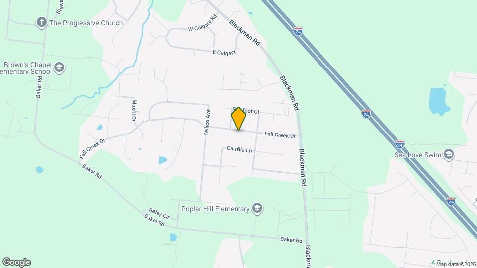 211 Fall Creek Dr Map and Location Details