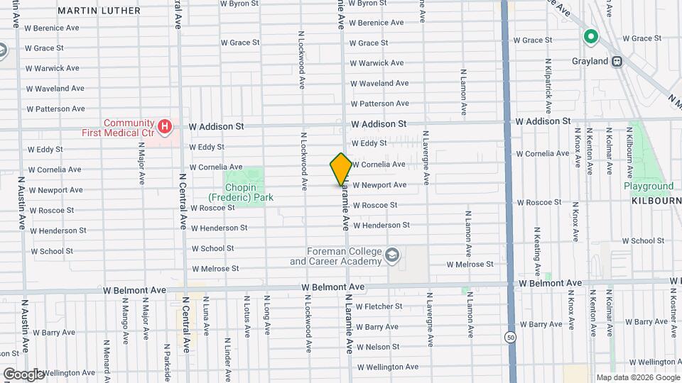 5205 W Newport Ave Map and Location Details