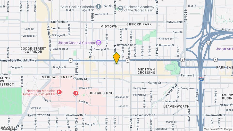 115 S 38th St Map and Location Details
