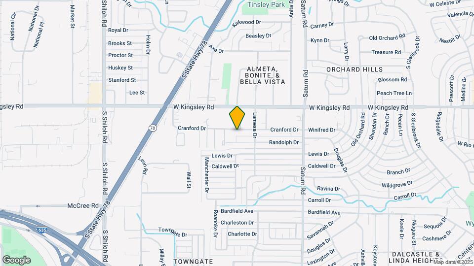 1808 Cranford Dr Map and Location Details
