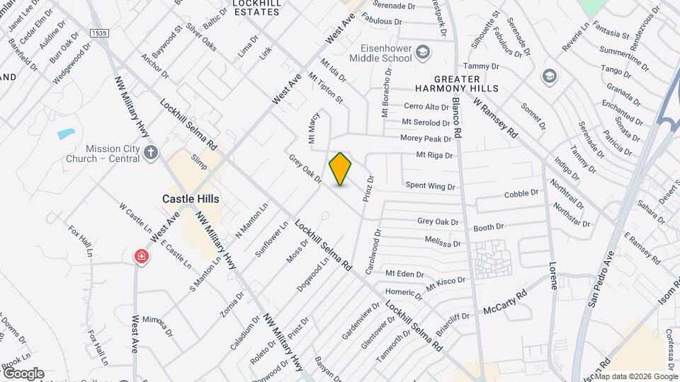 1333 Grey Oak Dr Map and Location Details