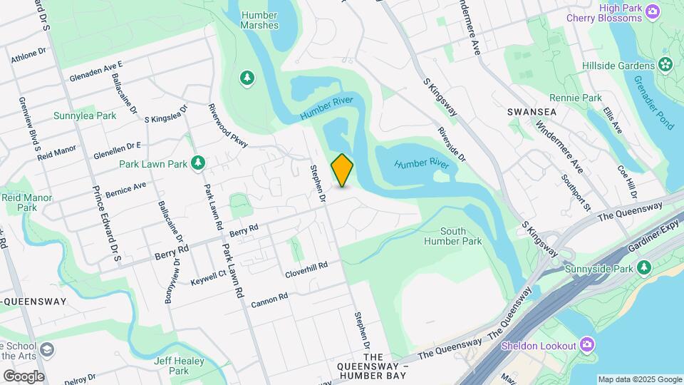 Humber River Apartments Map and Location Details