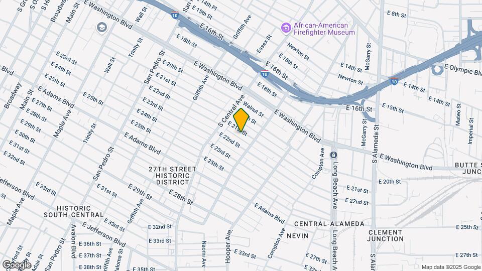1352 E 21st St Map and Location Details
