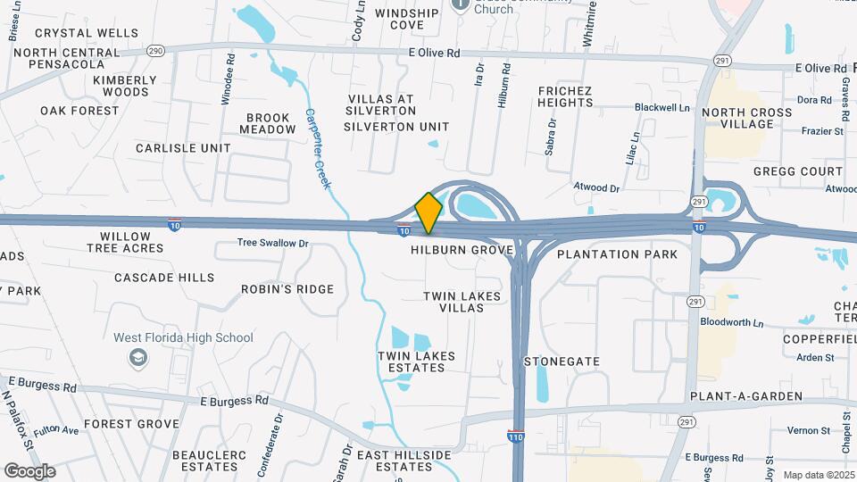 408 Hilburn Ln Map and Location Details