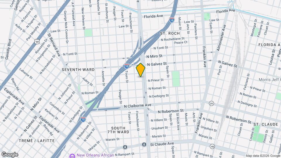 1910 Elysian Fields Ave Map and Location Details