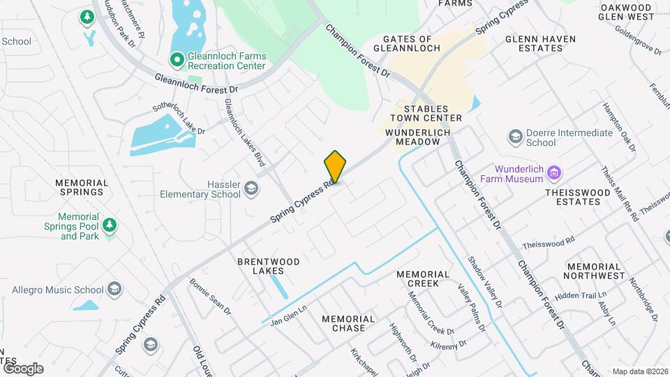 9210 Memorial Grove Dr Map and Location Details