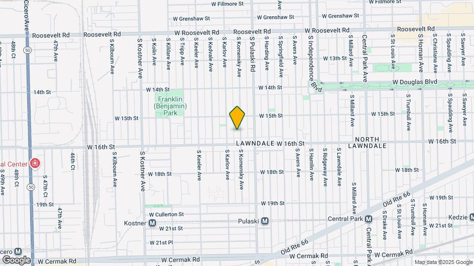 1534 S Komensky Ave Map and Location Details