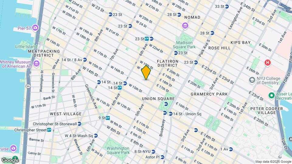 14-16 W 17th St Map and Location Details