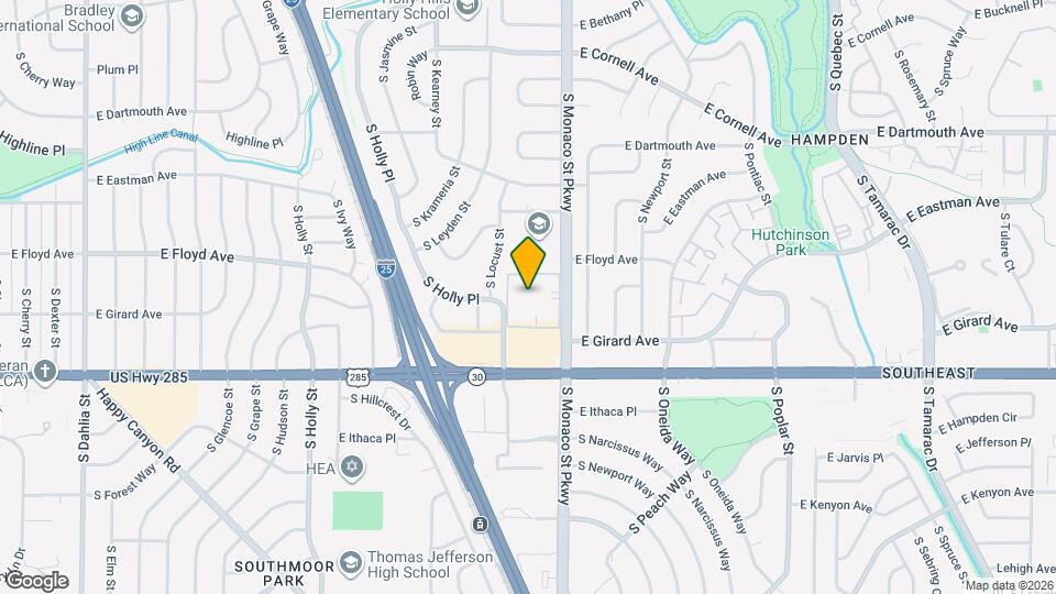 3349 S Monaco Street Pky, Unit Unit B Map and Location Details