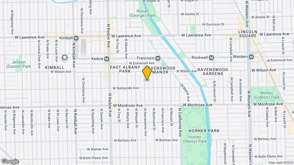 4519 N Sacramento Ave Map and Location Details