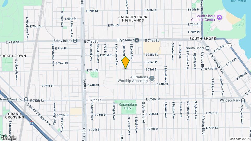 7301 S Bennett Ave Mapa y Detalles de la Ubicación
