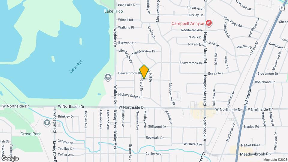 4128 Carol Dr Map and Location Details