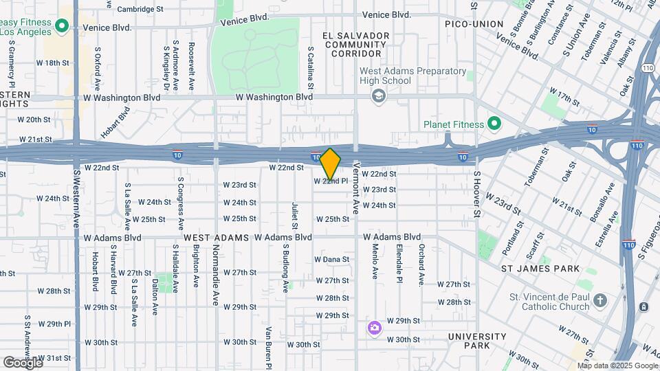 1550 W 22nd Pl Map and Location Details